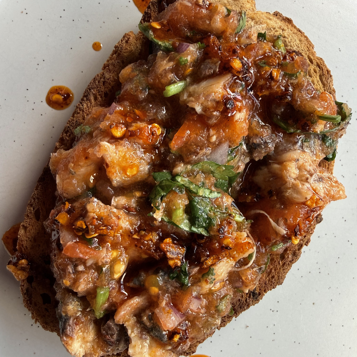 Thai-Style Pan Con Tomate with Sardines