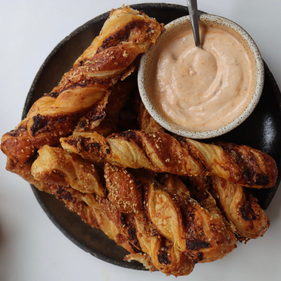 Stilton & Sticky Chilli Oil Pastry Straws