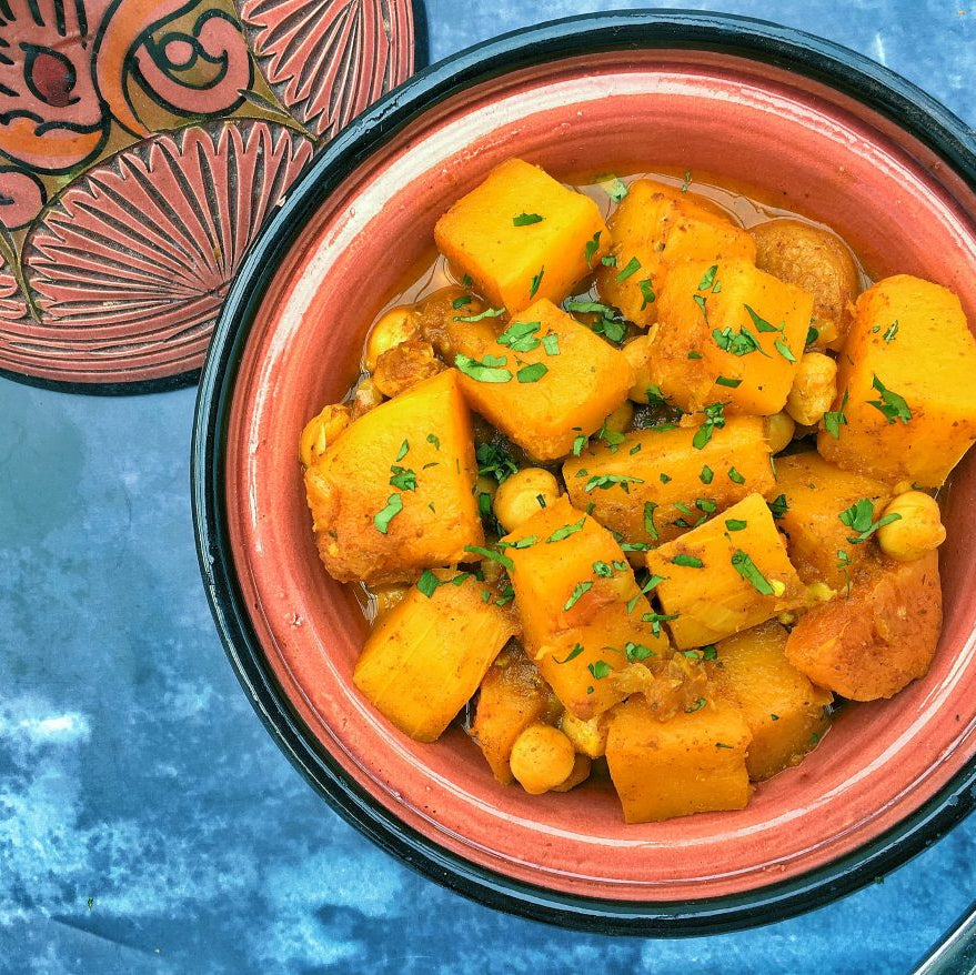 Aromatic butternut squash and chickpea tagine