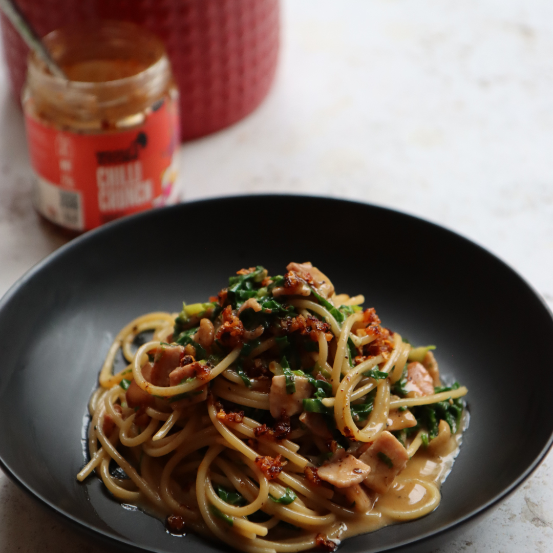 Aubergine & Pepper Coconut Noodles