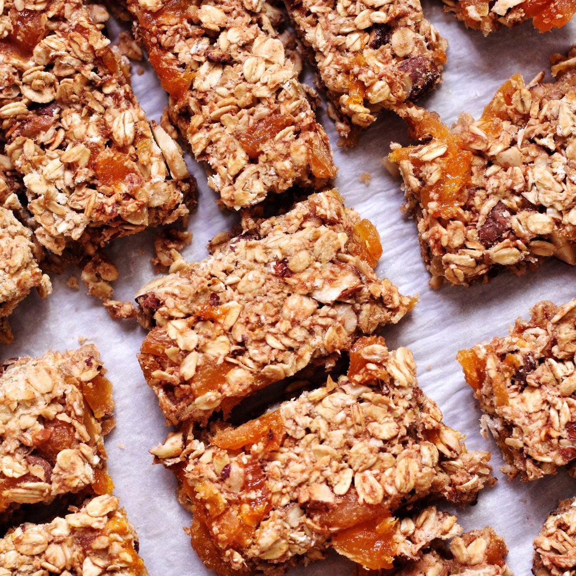 Healthy sugar-free flapjack bars