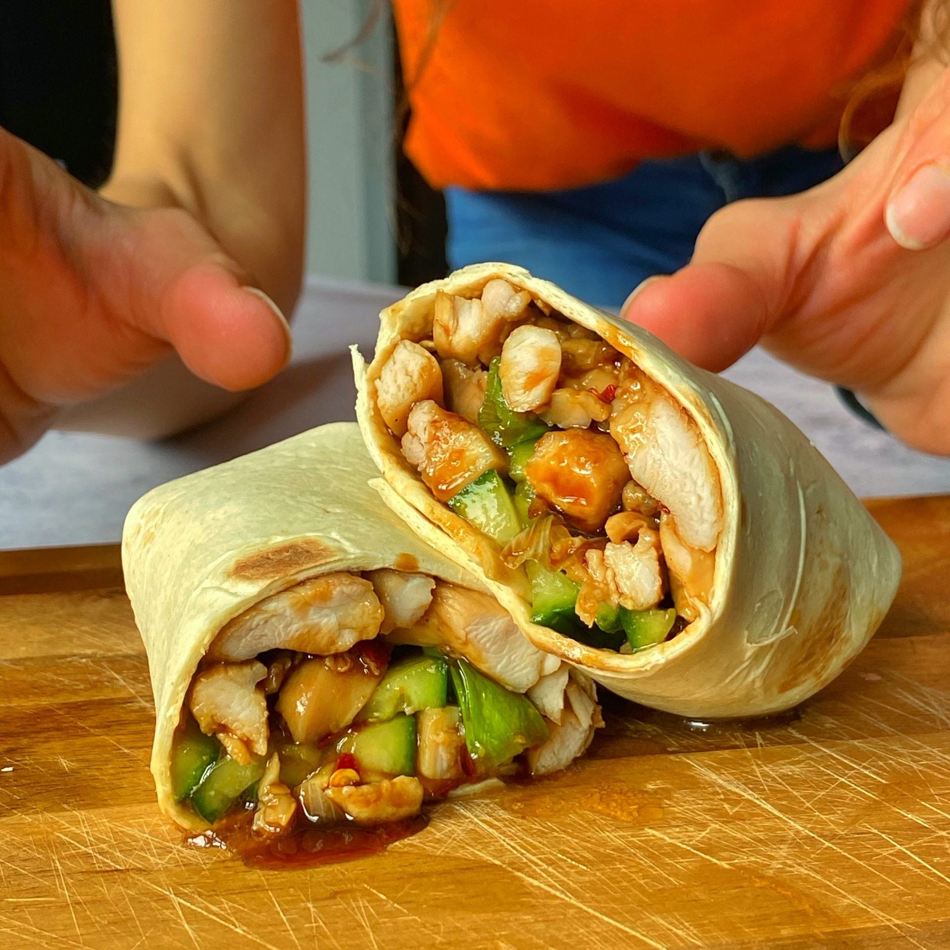 Hoisin Chicken Wraps