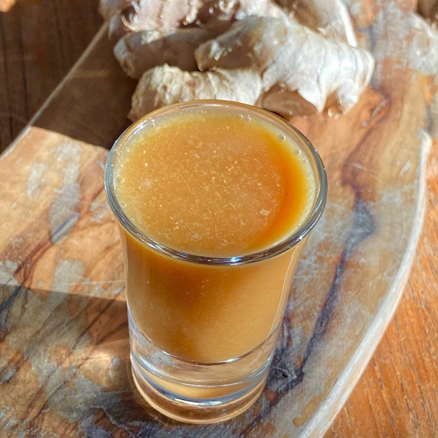 Homemade Fresh Ginger Shots