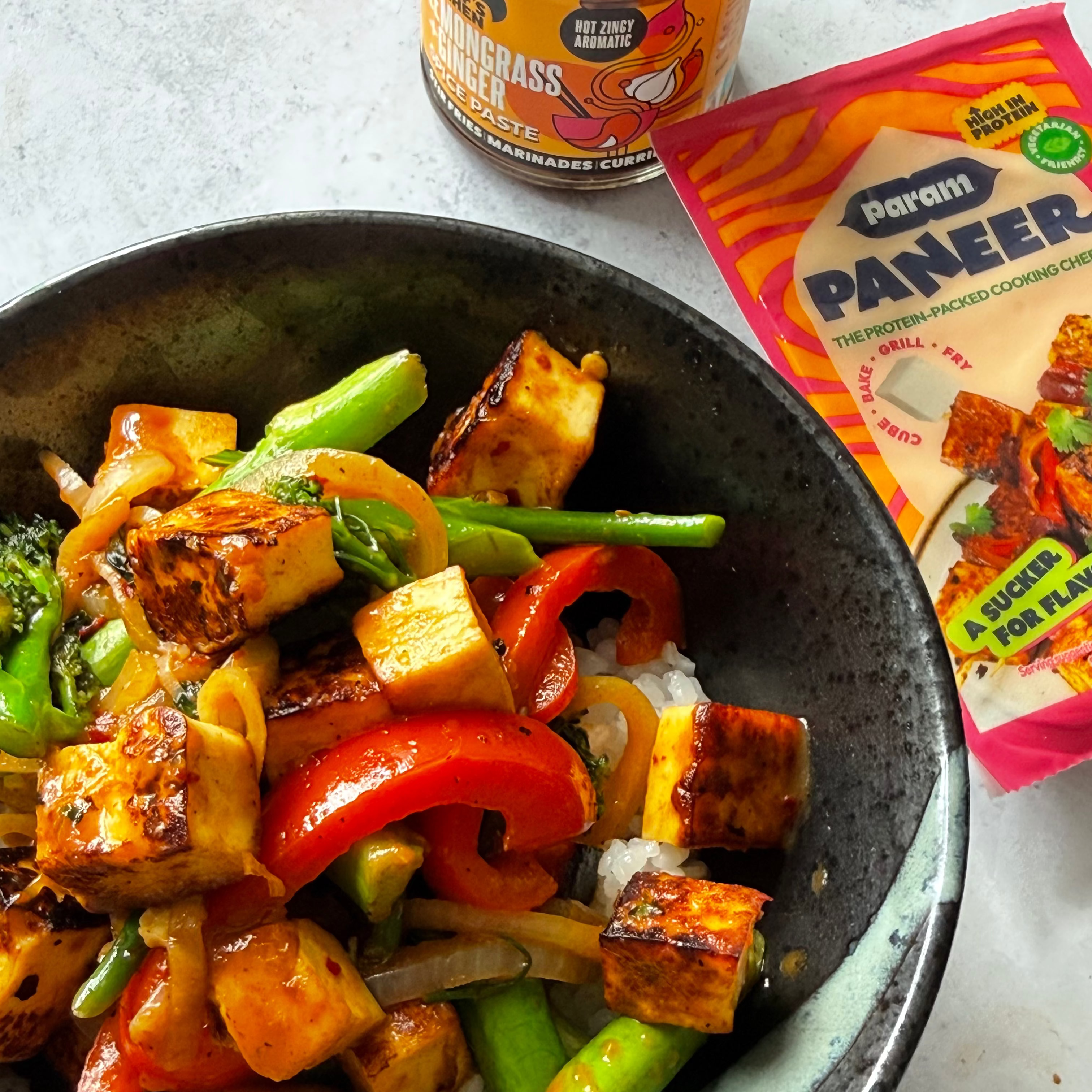 Lemongrass & Ginger Paneer Stir-fry