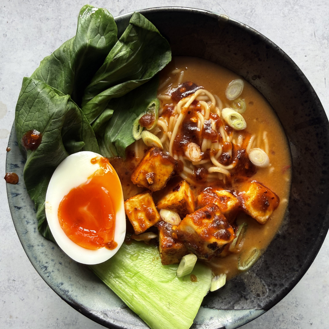 Lemongrass & Coconut Ramen With Sticky Chilli Paneer