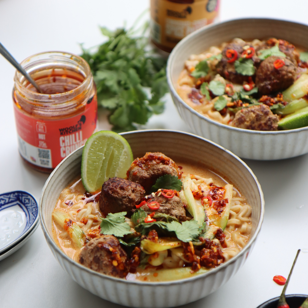 Lemongrass & Ginger Meatball Laksa