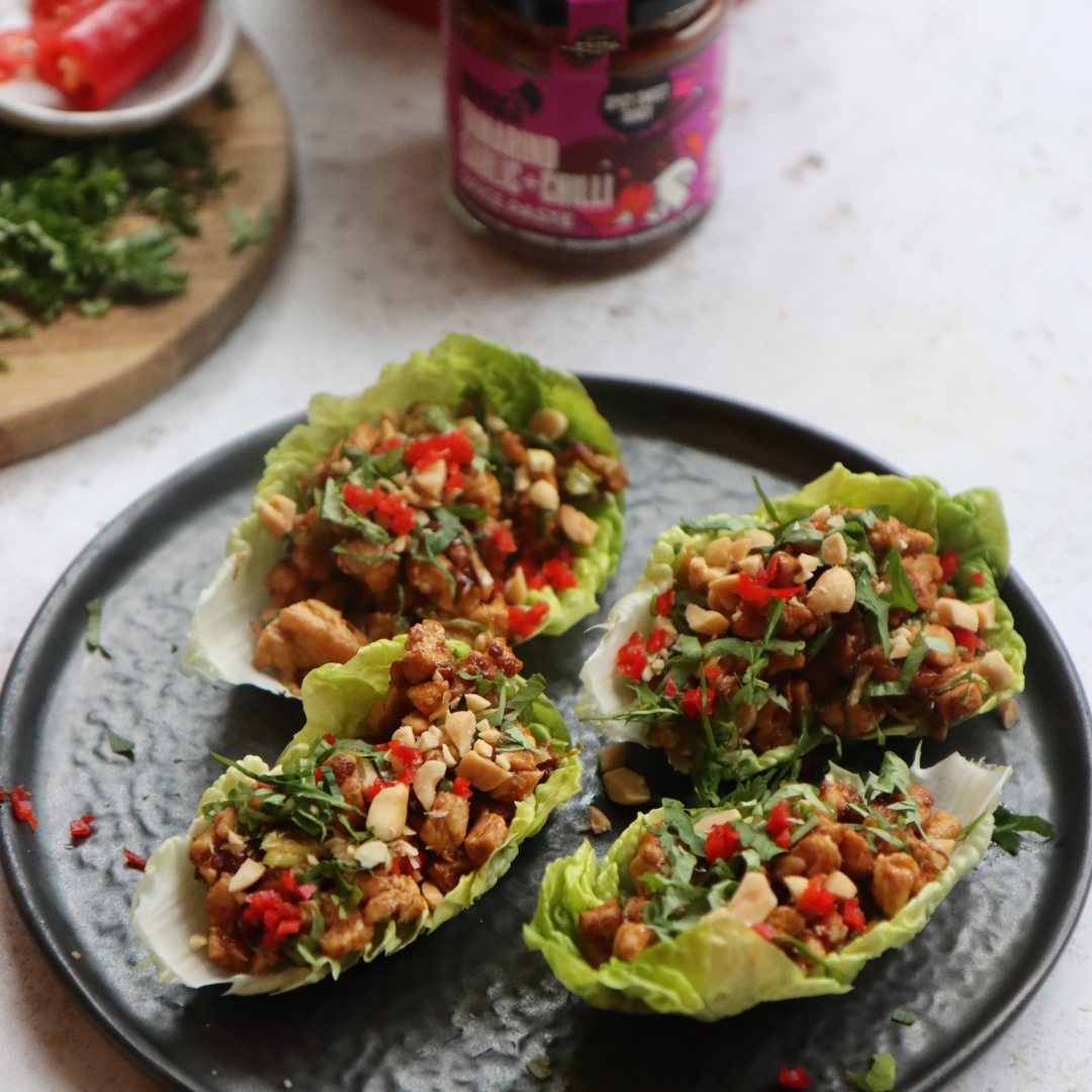 Thai-Style Chicken Lettuce Cups