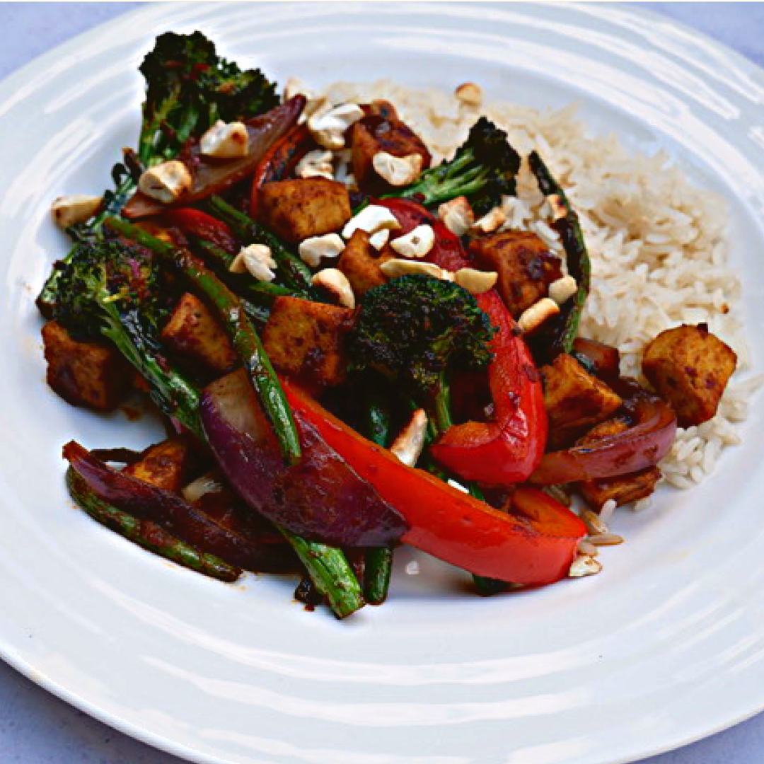 Thai Tofu and Cashew stir-fry