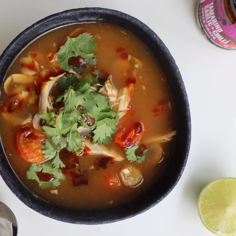 Tom Yum-Style Turkey Soup