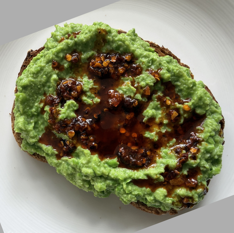 Smashed Peas on Toast