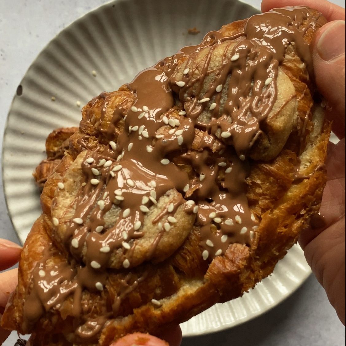 Viral Crookie With Tahini