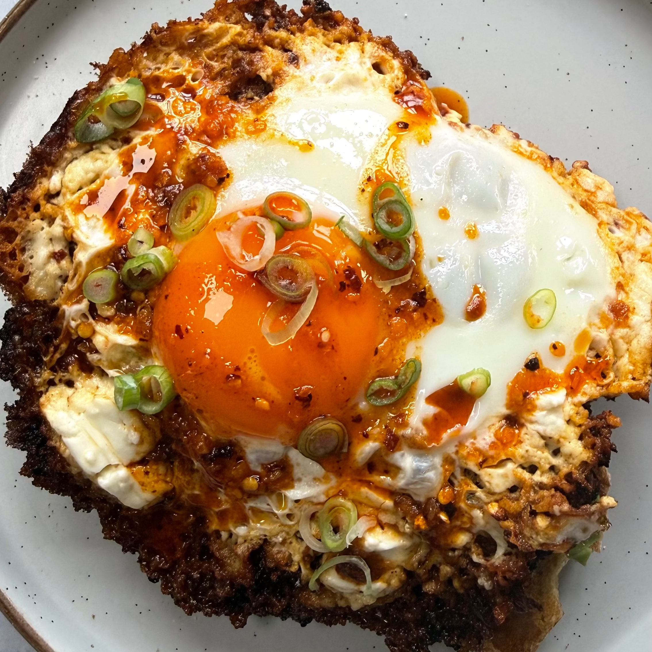 Feta Fried Egg with Chilli Crunch