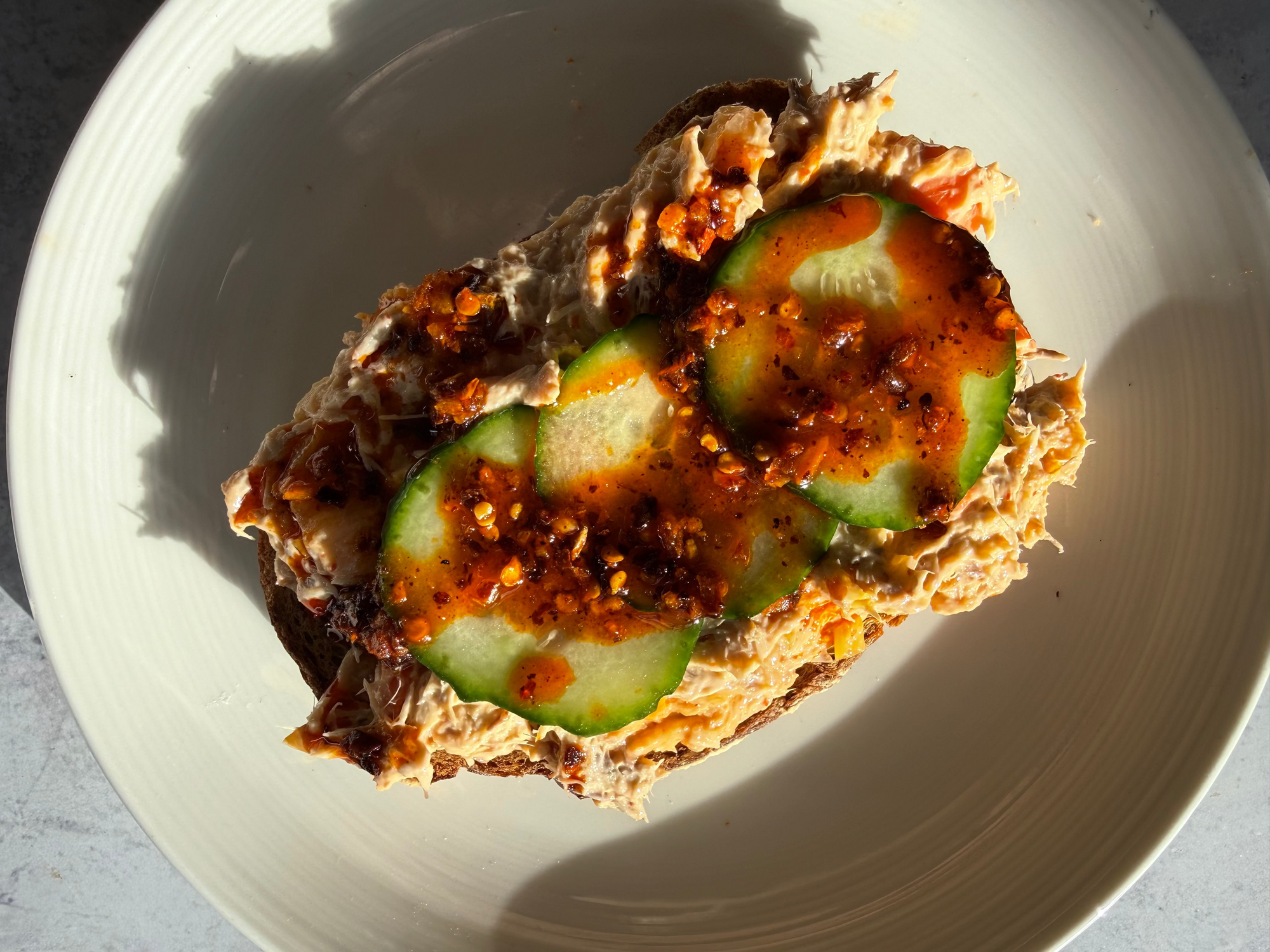 Smoked Mackerel Kimchi Toast