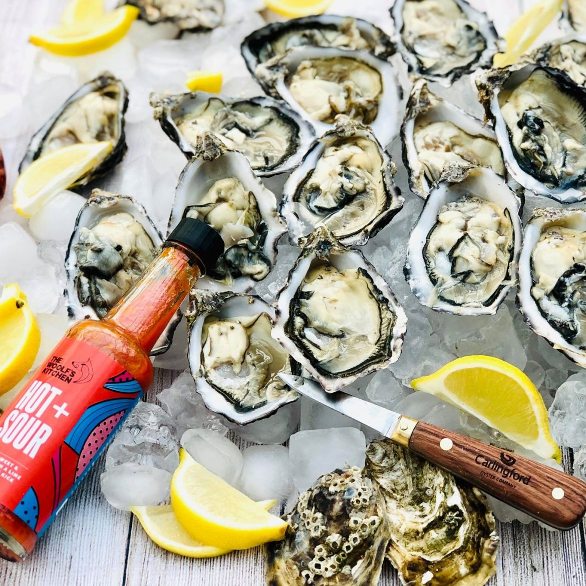 Hot + Sour and oysters